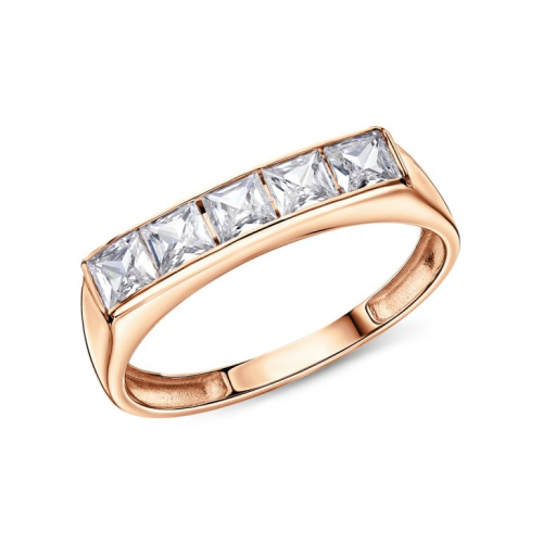 Золотое кольцо с фианитами