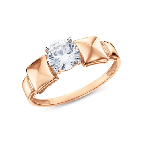 Золотое кольцо с фианитами