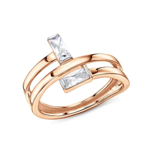 Золотое кольцо с фианитами