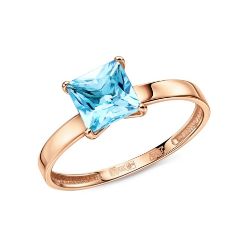 Золотое кольцо с топазами природными