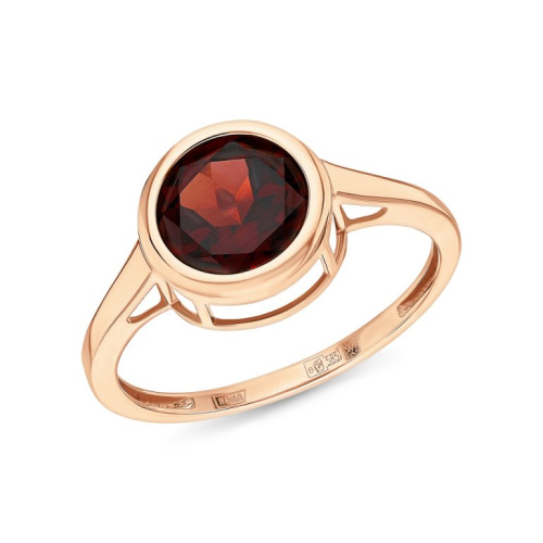 Золотое кольцо с гранатами природными