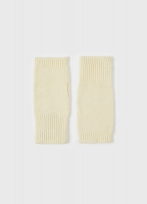 Вязаные митенки, Бежевый