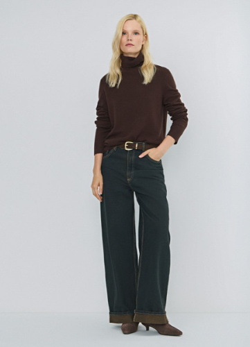 Водолазка из шерсти мериноса, Коричневый