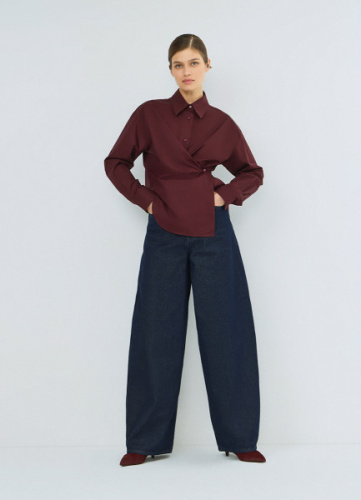 Джинсы Barrel fit, Синий