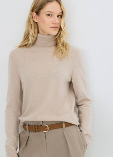 Водолазка из шерсти мериноса, Бежевый