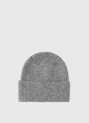 Вязаная шапка для девочек, Серый