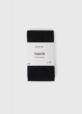 Колготки с содержанием хлопка 200 DEN, Черный