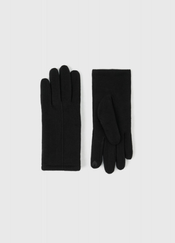 Перчатки из велюра, Черный