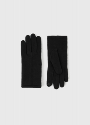 Перчатки из велюра, Черный