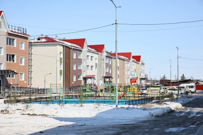 В Якутии впервые ввели целый квартал для переселяемых из аварийного жилищного фонда / ЯСИА   Республика Саха (Якутия)