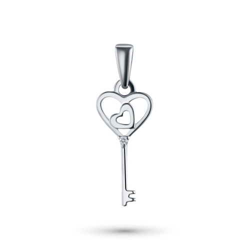 Подвеска из серебра с бриллиантом э0601пд01158300