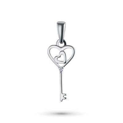 Подвеска из серебра с бриллиантом э0601пд01158300