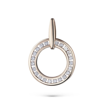 Подвеска из красного золота с бриллиантами э0201пд10176700