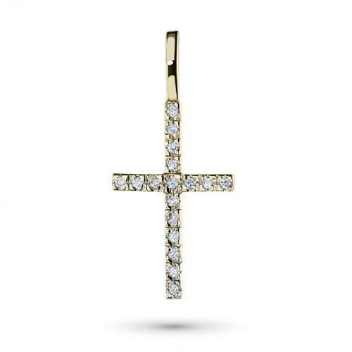 Подвеска из желтого золота с бриллиантами э0301пд05101200