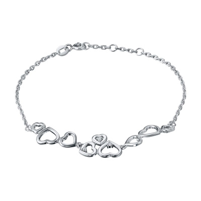 Браслет из серебра с бриллиантами э0601бр07153200