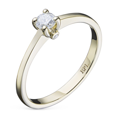 Помолвочное кольцо из желтого золота с бриллиантами э0301кц02150900