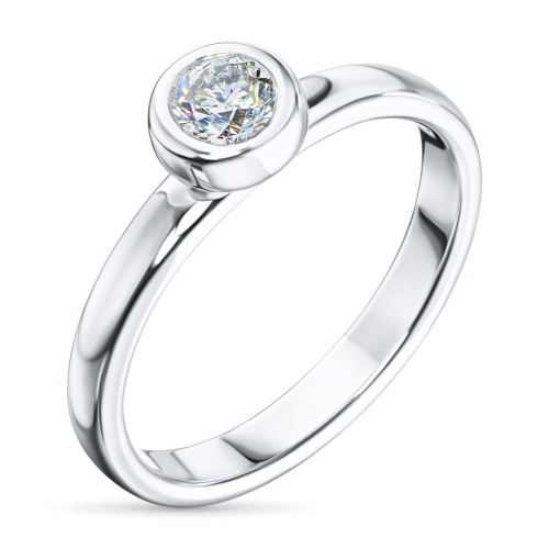 Кольцо из белого золота с бриллиантом э0901кц08210872