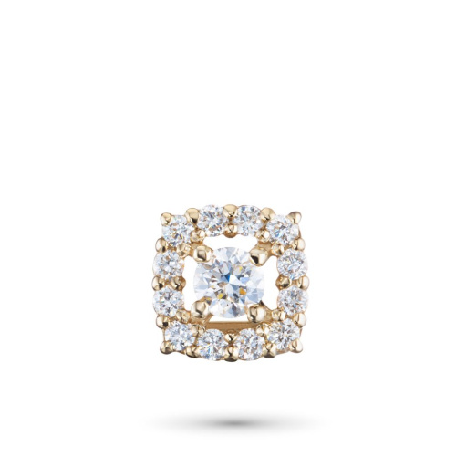 Классическая подвеска из желтого золота с бриллиантами э0301пд12200951