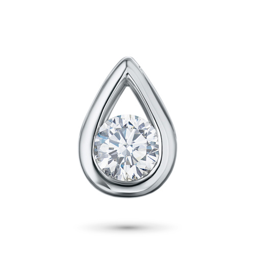 Классическая подвеска из белого золота с бриллиантом э4001пд12102500