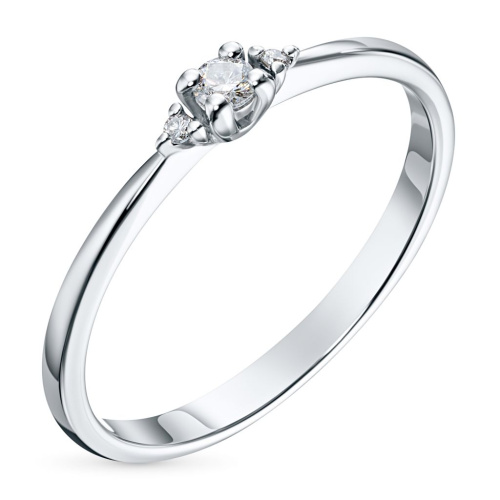 Кольцо из белого золота с бриллиантами э0901кц04152600