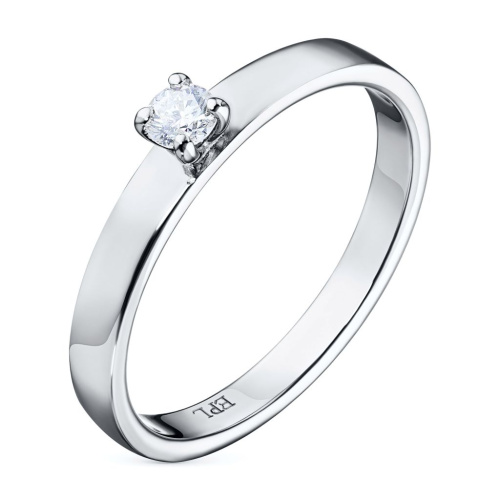Помолвочное кольцо из белого золота с бриллиантом э4001кц12155000