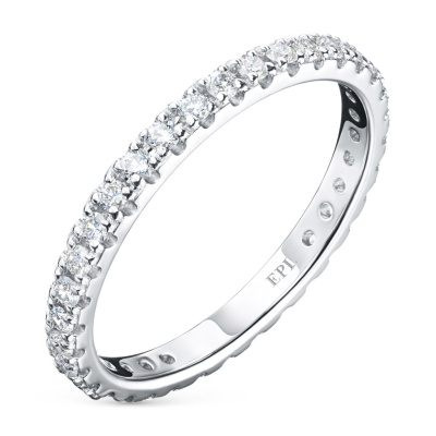 Кольцо из белого золота с бриллиантами э0901кц07210306