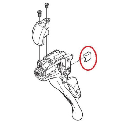 Клавиша рычага переключения Weliteco для пистолетов Shimano Y05U00100 и Y05T00140 (левый)