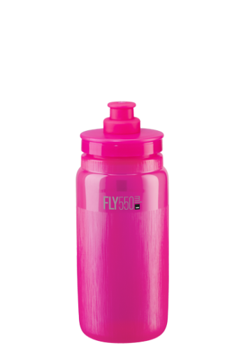 Велосипедная фляга Elite Fly Tex (прозрачный / розовый 550 мл)