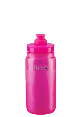 Велосипедная фляга Elite Fly Tex (прозрачный / розовый 550 мл)