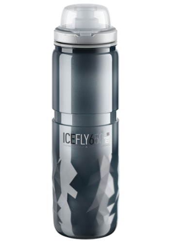 Велосипедная термофляга Elite Fly Ice с крышкой (серый 650 мл)