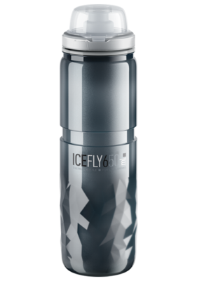 Велосипедная термофляга Elite Fly Ice с крышкой (серый 650 мл)