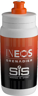 Велосипедная фляга Elite Fly Team Ineos Style (белый / оранжевый 550 мл)