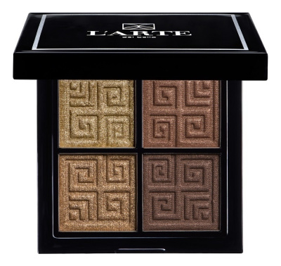 Палетка теней для век Quadro Eleganto 4*2г: 05 Golden Dream