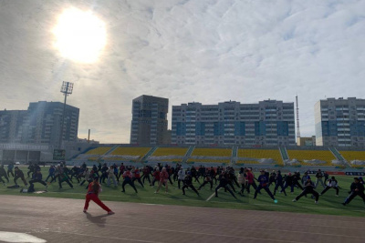 Сезон утренних зарядок открыли в Якутске / ЯСИА Якутск Якутск Республика Саха (Якутия)