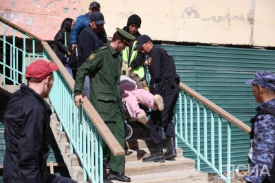 Во время пожара в центре Якутска пострадал один человек / ЯСИА Якутск Якутск Республика Саха (Якутия)