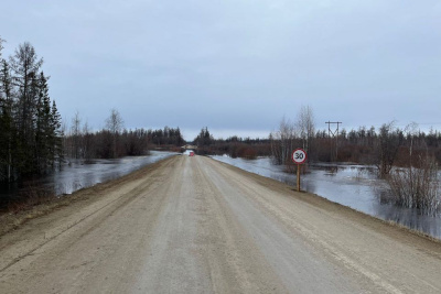 В Якутии временно закрыли участок автодороги «Кобяй» из-за талых вод / ЯСИА   Республика Саха (Якутия)
