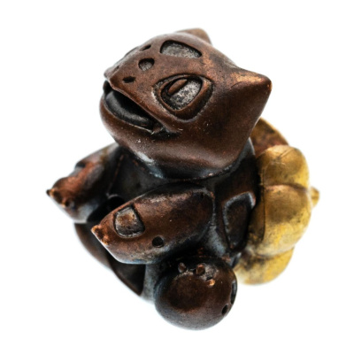 Бусина Бульбазавр, бронза/латунь