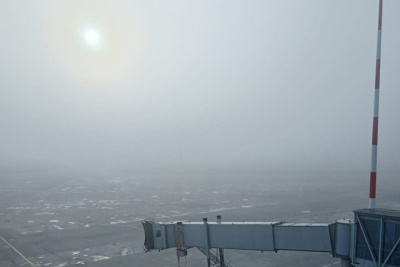 В аэропорту Якутска из-за сильного тумана задержаны несколько рейсов / ЯСИА   