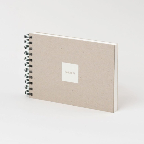 Скетчбук FALAFEL BOOKS А5 S5 Grey Whitepaper, 160 гр, 62 л.