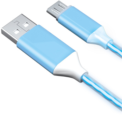 Кабель Akai CE-451 USB to microUSB 1m Blue
