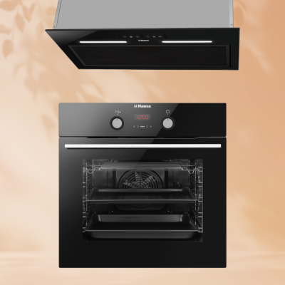 Комплект встраиваемой техники: Вытяжка Hansa OMP6553BGH-G + Духовой шкаф Hansa BOES68465