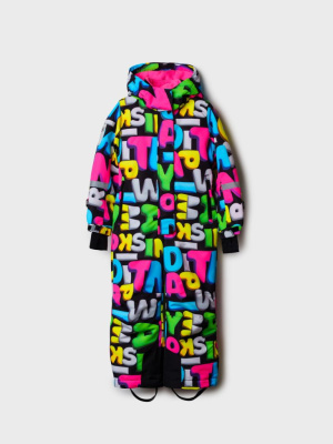 Комбинезон текстильный с полиуретановым покрытием для девочек