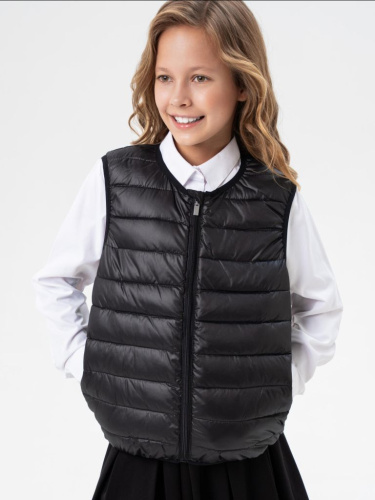 Жилет текстильный с полиуретановым покрытием для девочек