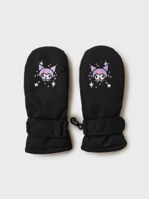 Варежки текстильные для девочек