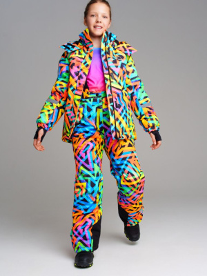 Комплект текстильный с полиуретановым покрытием для девочек: куртка, брюки