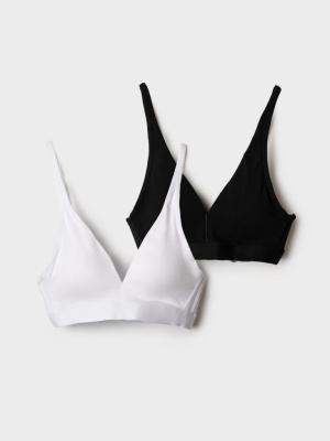 Бюстгальтер трикотажный для девочек, 2 шт в комплекте