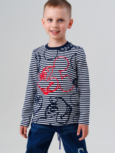 Фуфайка трикотажная для мальчиков (футболка с длинными рукавами)