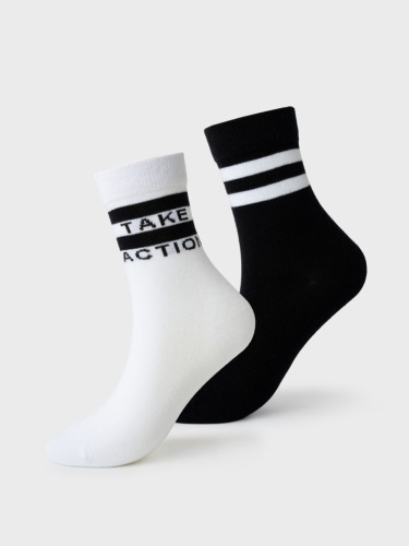 Носки трикотажные для девочек, 2 пары в комплекте