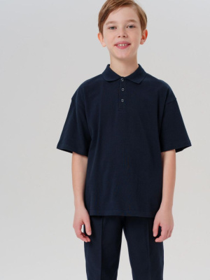 Джемпер трикотажный с воротником поло для мальчиков