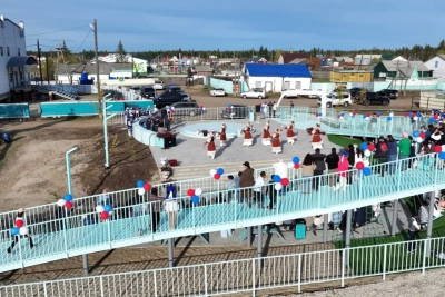 Новую набережную построили в селе Хоро Верхневилюйского района / ЯСИА   